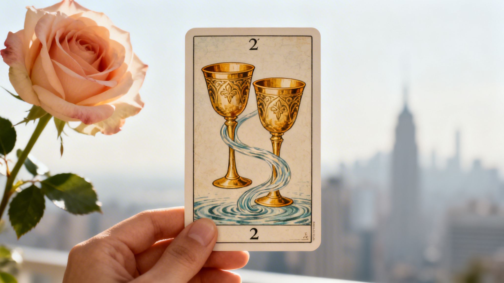 A Guide to the 2 of Cups Tarot Card Meaning for Love & Career